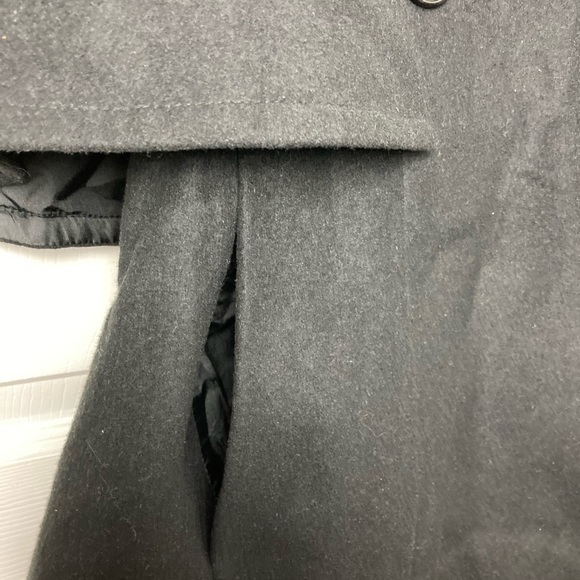 Women’s Krush cape double breasted jacket in Black or Charcoal Gray - Picture 5 of 6